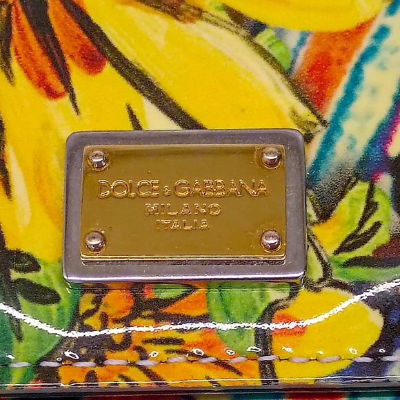 Very Rare Gorgeous Unigue New/Unused Dolce Gabana Flower Design Polished Tri-Fol - Picture 3 of 15